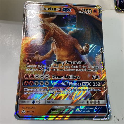 Mavin Pokemon Jumbo Card Charizard GX 2019 SM195 Holo Black Star Promo