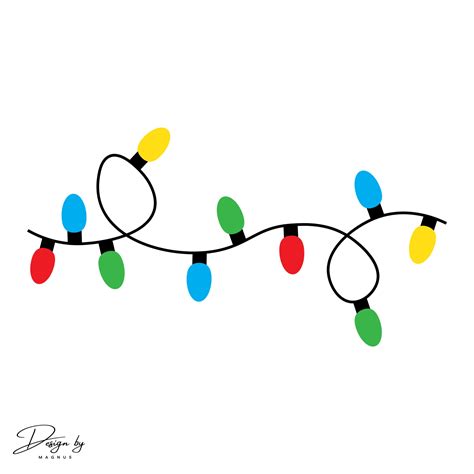 Christmas Lights Svg Christmas Lights Clipart Christmas Vector