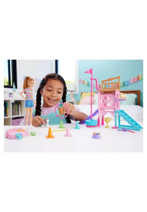 Buy Barbie Barbie And Stacie To The Rescue Puppy Playground Playset