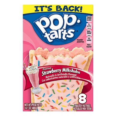 Pop Tarts Breakfast Toaster Pastries Frosted Strawberry Milkshake 14