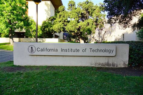 The Campus Of Caltech California Institute Of Technology Editorial