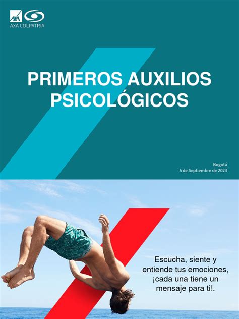 Primeros Auxilios PsicolÓgicos Axa Pdf Primeros Auxilios Sicología