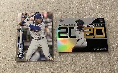 2020 Topps Chrome Kyle Lewis Rookie Card Lot 186 Decades Next