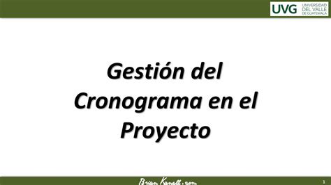 Pdf Gestión Del Cronograma En El Proyecto · Proyecto O Fase Alcance 4 Planificar La Gestión