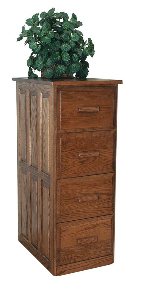 Amish Four Drawer Vertical File Cabinet