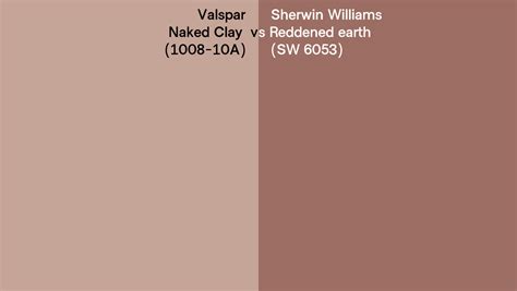 Valspar Naked Clay A Vs Sherwin Williams Reddened Earth Sw