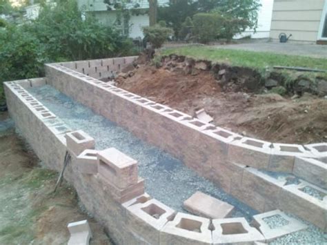 Cheap Retaining Wall Ideas What Caused Movement In New Retaining Wall Backyard Retaining