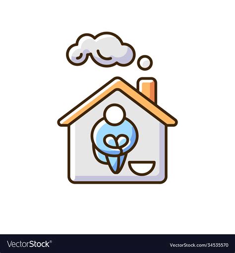 Homeless Shelter Rgb Color Icon Royalty Free Vector Image