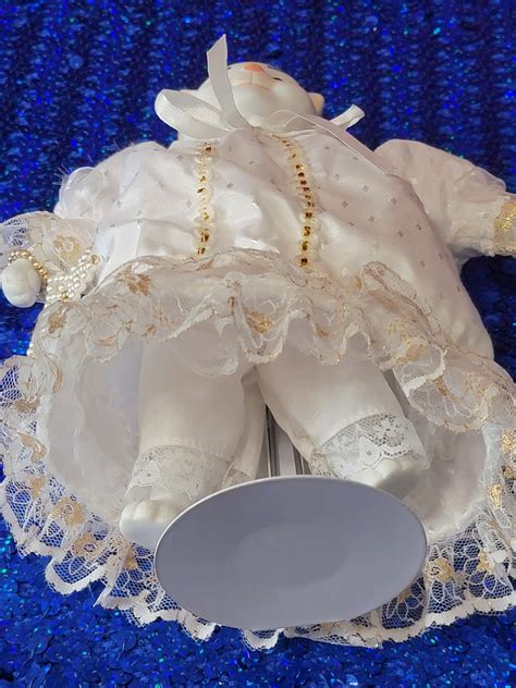 White Angel Porcelain Cat Dolly Dingle Doll By Goebel Bette Ball