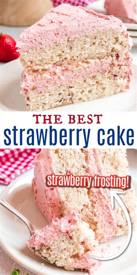 This Moist Cake Is Bursting With Natural Strawberry Flavor Beautiful