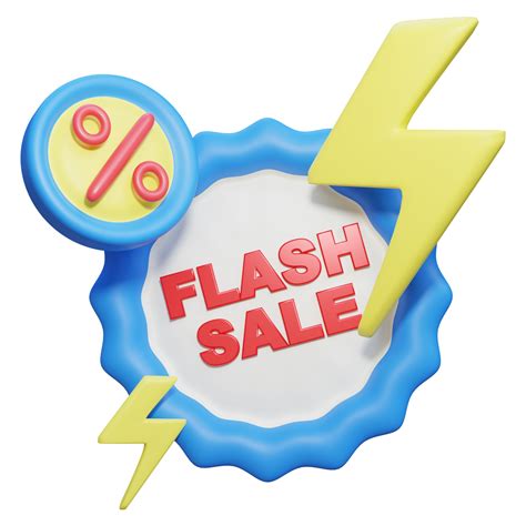 Free Flash Sale 3d Illustration 21008547 Png With Transparent Background