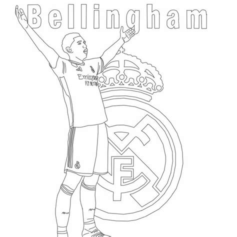 Dibujos De Real Madrid Jude Bellingham Para Colorear Para Themeloader