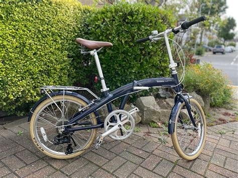 Bobbin Fold Blue Adult Folding Bike Used Good Condition Folding