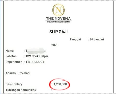 7 Contoh Slip Gaji Karyawan di Word & Excel [Terlengkap]