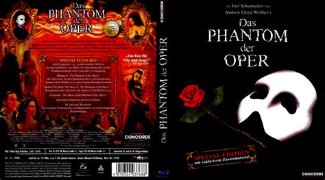 Das Phantom Der Oper Blu Ray Dvd Cover German