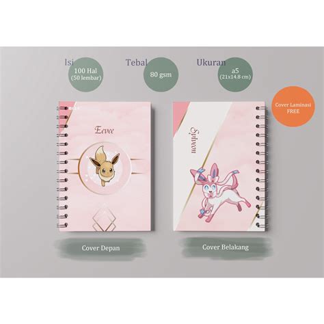 Jual Buku Jurnal Notebook Buku Catatan Jilid Ring Ukuran A Desain