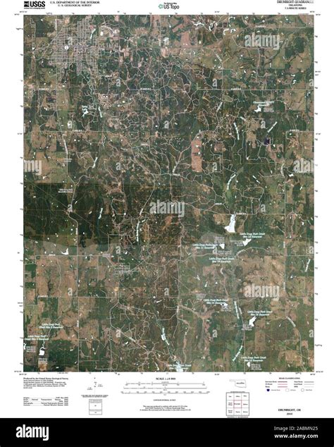 Map of drumright oklahoma Cut Out Stock Images & Pictures - Alamy