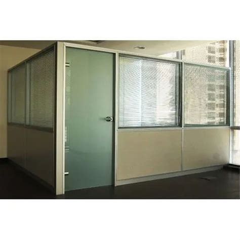 Aluminium Hinged Aluminum Cabin Partition For Office Thickness 5 7 Mm Glass Thickness At