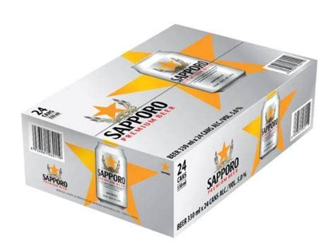 Sapporo Premium Beer 330ml 1 Carton 24 Cans Japanese Beer