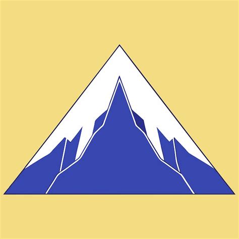 El Logotipo Minimalista Del Pico De La Montaña Simboliza La Aventura Y