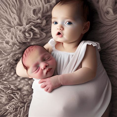 A Beautiful Baby Girl In Her Crib · Creative Fabrica