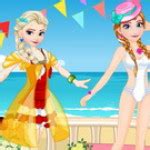 Elsa Vs Anna Bikini Contest Online Cartoon Dress Up Elsa Games MiniGameBox