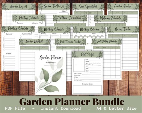 Garden Planner Printable Gardening Diary, Gardening Journal, Garden ...