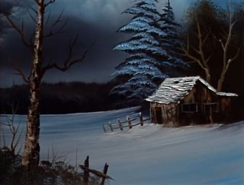 Bob Ross Winter Cabin Bob Ross Paintings Bob Ross Painting Videos