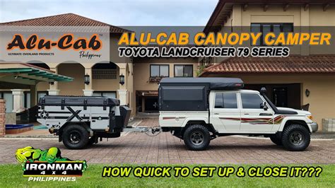 Walk Around Video Of Alu Cabs Canopy Camper On A Toyota Landcruiser 79