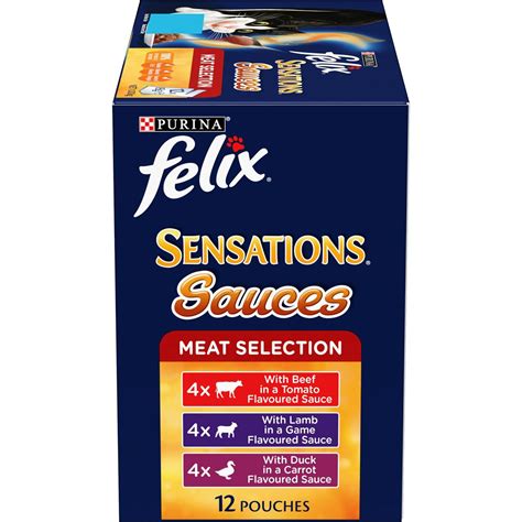 Felix Adult Sensations Sauces Meat Selection Wet Cat Food G X Pack