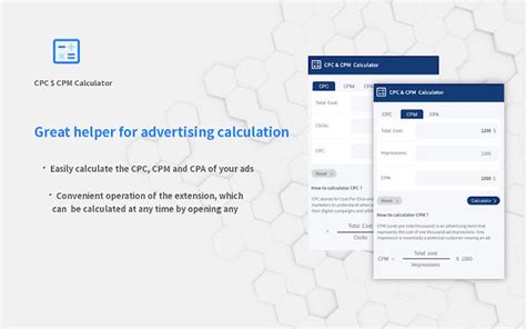 CPC CPM Calculator for Google Chrome 拡張機能 無料ダウンロード