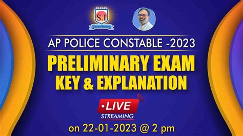 Ap Police Constable Prelims Exam Explanation Key Shyaminstitute