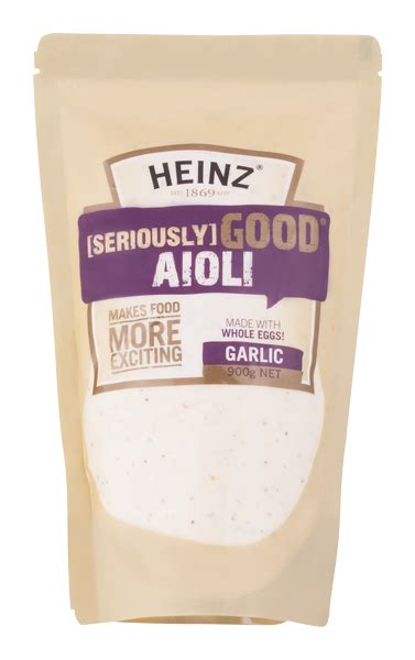 Heinz Seriously Good Aioli 900g Food Service