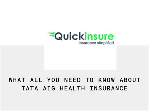 Tata Aig Health Insurance By Quickinsure Issuu