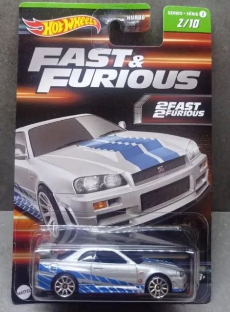 HOT WHEELS FAST and furious SKYLINE GT R BNR34 Modèle 2 10 Série 2