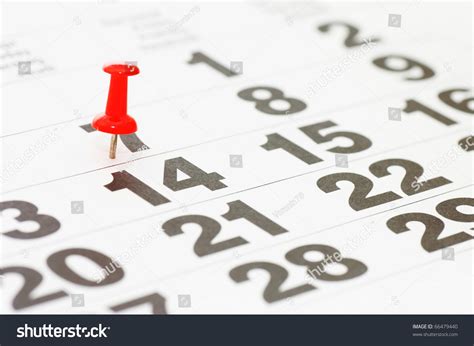 page calendar showing date today stock photo edit