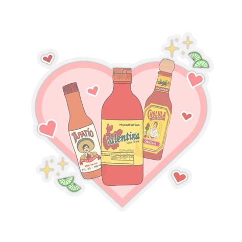 Hot Sauce Sticker Spicy Laptop Sticker Hydroflask Sticker Hot Sauce Sticker Funny Mexico Sticker