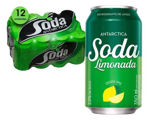 Refrigerante Soda Limonada Antarctica Lata 350ml 12 Latas Mercadolivre