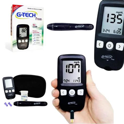 Medidor De Glicose Digital Kit Completo Para Medir Diabetes Free G