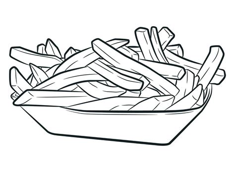 Sketch French Fries Fast Food Doodle 27566598 Vector Art At Vecteezy