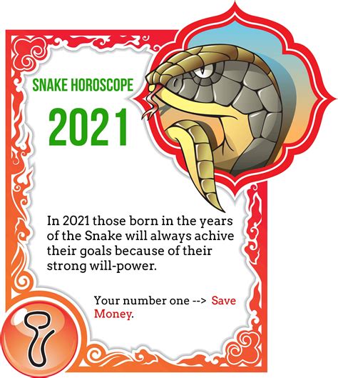 Snake Horoscope 2021 | Year of the snake, Snake, Horoscope