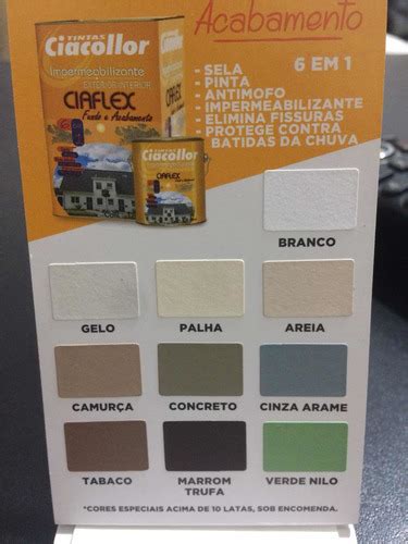 Ciaflex Tinta Emborrachada Branco 18 Lt Cores Consultar Prec Frete grátis