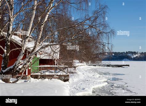 Winter on the Stockholm archipelago Stock Photo - Alamy