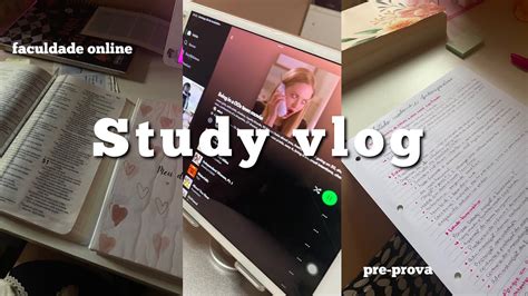 Study Vlog Rotina De Uma Estudante Faculdade EAD Estudando Online