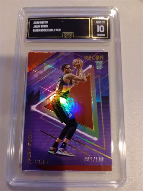 Panini Recon Holo Red Jalen Smith Rc For Sale