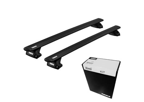 Thule WingBar EVO Black Roof Bars Kia Niro 5 Dr SUV 16 22 Flush Rails