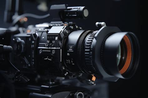Premium AI Image | A closeup of a professional video camera with adju ...