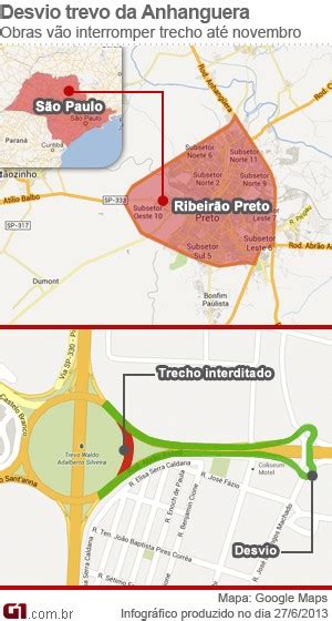 G1 Parte do trevão da Anhanguera em Ribeirão é interditada para