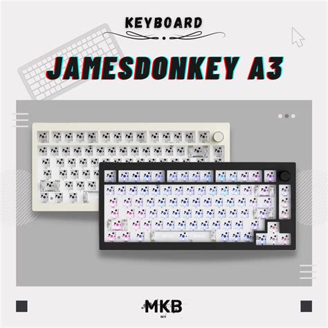 Ready Stock James Donkey A Keyboard Kit Hot Swap Custom Rgb Tri Mode
