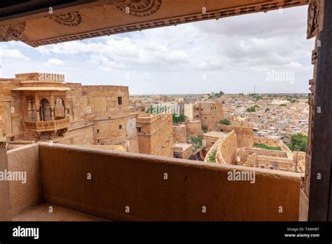 Jaisalmer Fort View From Patwon Ki Haveli Jaisalmer Rajasthan India